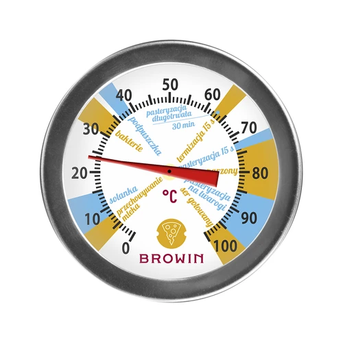 Sirarski termometer (od 0 °C do +100 °C) 19,8 cm - 2