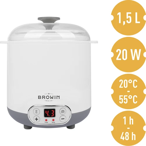 Sirno-jogurtni aparat s termostatom 1,5 l - 5