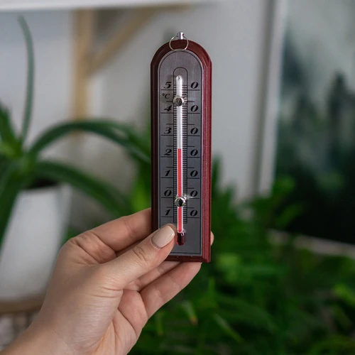 Sobni termometer s srebrno lestvico (-10°C do +50°C) 16cm mix - 4