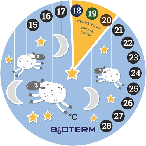 Sobni termometer, tekočekristalni, otroški Ø 11 cm