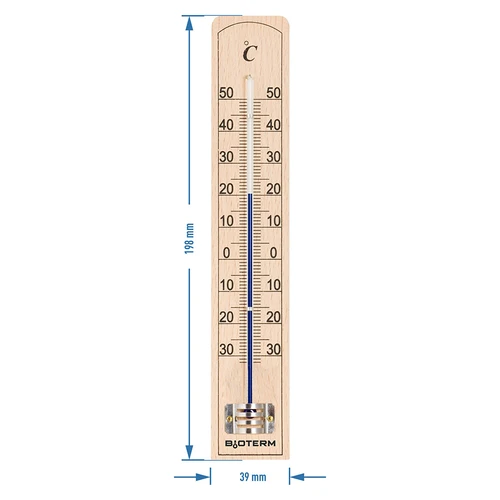 Sobni termometer z ojačano zaščito kapilare (-30 °C do +50 °C) 20 cm - 2