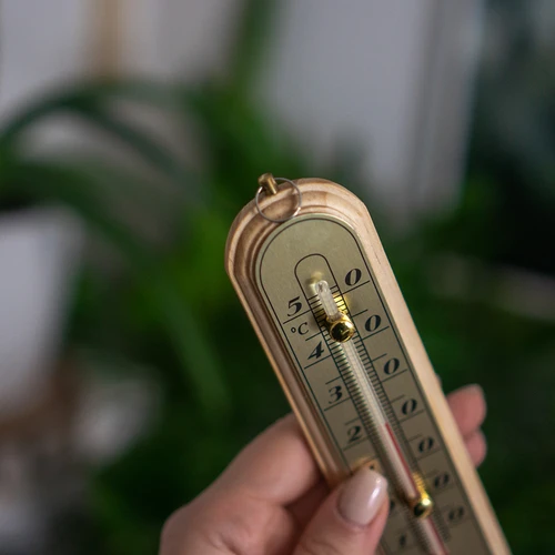 Sobni termometer z zlato lestvico (-10 °C do +50 °C) 16 cm - 4