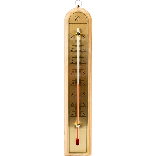 Sobni termometer z zlato lestvico (-10 °C do +60 °C) 28 cm mix