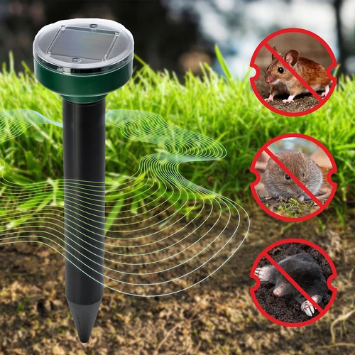 Solarni odganjalec krtov – učinkovita, varna in humana zaščita vrta, komplet 4 kosov - 12