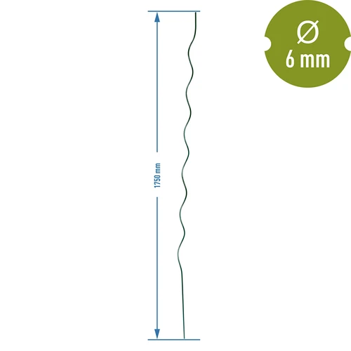 Spiralni jekleni količek 1,75 m x 6 mm - 2