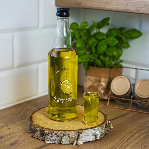 Steklenica 500 ml s pokrovčkom, potisk »Limonov liker«, 1 kos. - 7
