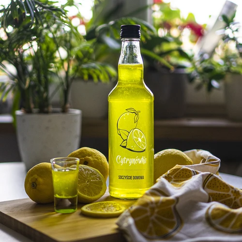 Steklenica 500 ml s pokrovčkom, potisk »Limonov liker«, 1 kos. - 5