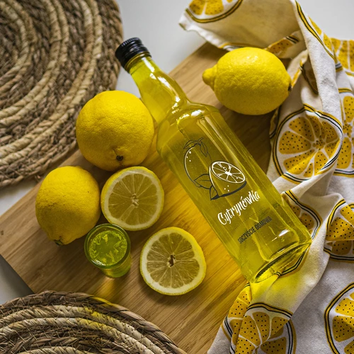 Steklenica 500 ml s pokrovčkom, potisk »Limonov liker«, 1 kos. - 6