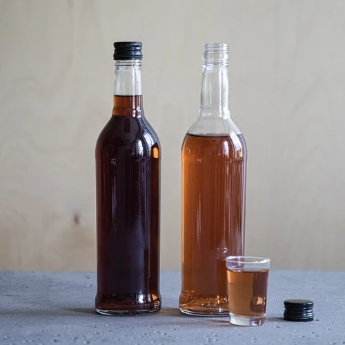 Steklenica 500 ml Smukła, s črnim navojnim zamaškom, za vodko, 6 kos. - 9