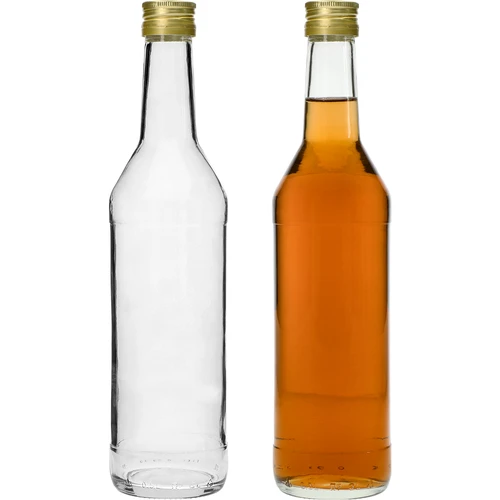 Steklenica 500 ml za vodko, ravna, z navojnimi zamaški - 8 kos. - 6