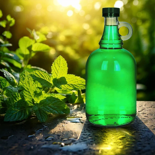Steklenica Gallone 1L s pokrovčkom, brez opleta - 5