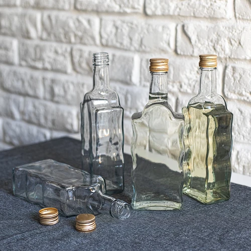 Steklenica Klasztorna 500 ml, z navojnim pokrovčkom, prozorna - 6 kosov. - 5