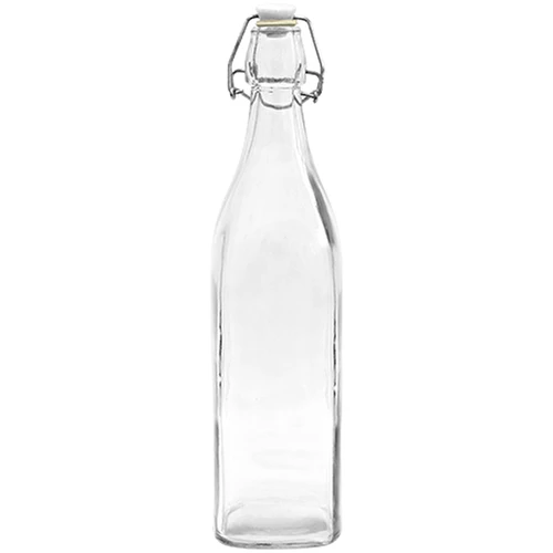 Steklenica Kvadrat s hermetičnim zapiralom 0,5 L