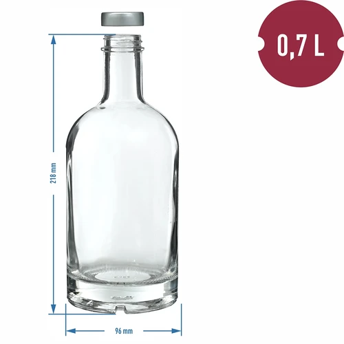 Steklenica Miss Barku 700 ml z navojnim pokrovčkom, 1 kos - 5
