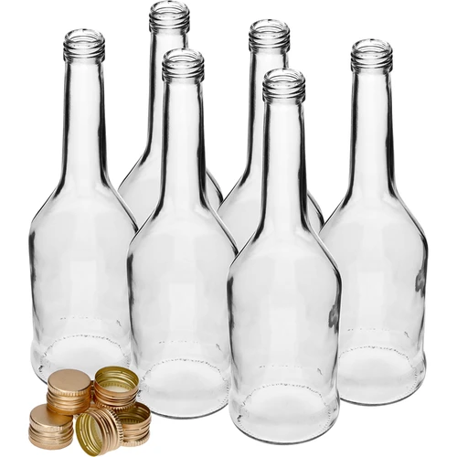 Steklenica Napoleon 500 ml s pokrovčkom na navoj fi28, 6 kos. - 3