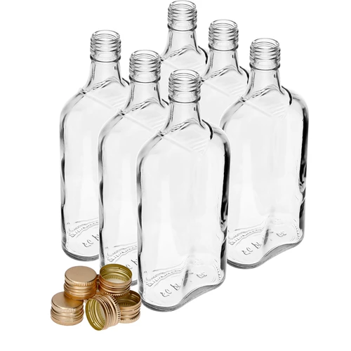 Steklenica prisrčnica 500 ml z navojnim zamaškom, 6 kos - 10