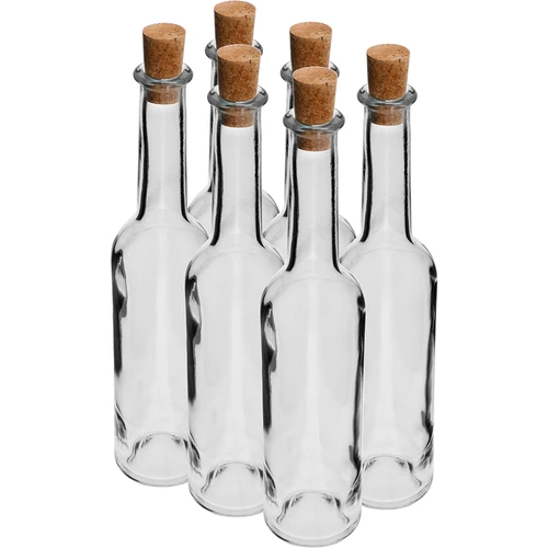 Steklenica za liker 350 ml 6 kosov + 6 zamaškov
