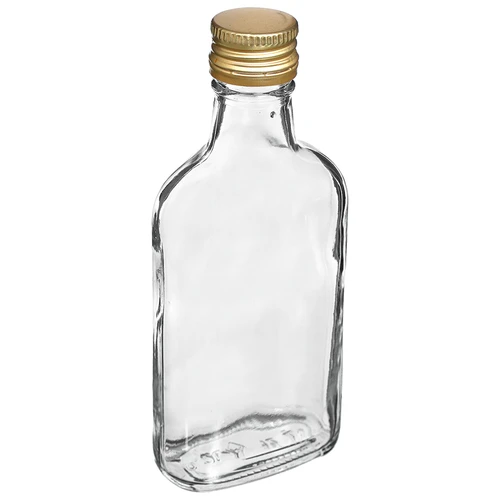 Steklenica za likerje ploska z navojnim zamaškom 200 ml 10 kosov - 4