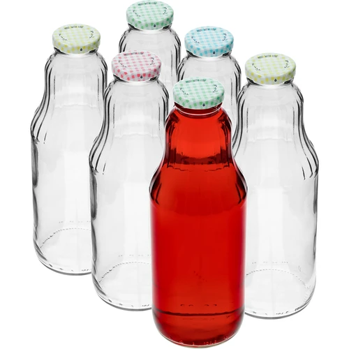Steklenica za sok 1 L s pokrovčkom twist off - fi 43 - 2
