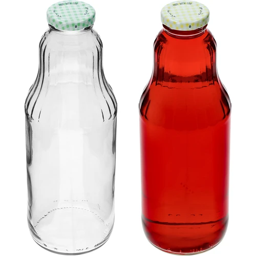 Steklenica za sok 1 L s pokrovčkom twist off - fi 43 - 6