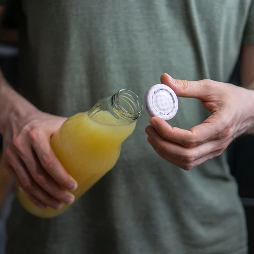 Steklenica za sok 1 L s pokrovčkom twist off - fi 43 - 12