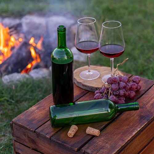 Steklenica za vino 0,75 L zelena - paket 8 kos. - 7