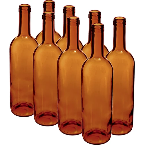 Steklenica za vino 750 ml rjava - paket 8 kosov