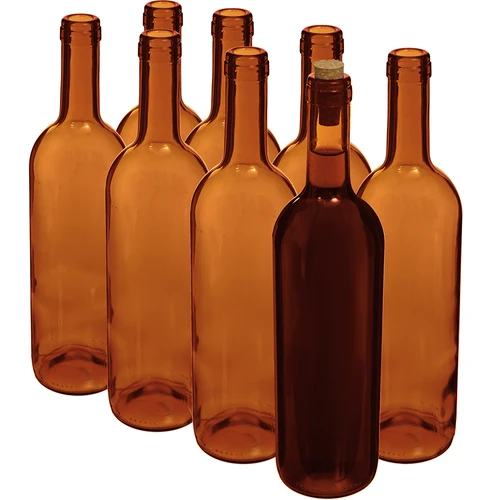 Steklenica za vino 750 ml rjava - paket 8 kosov - 2