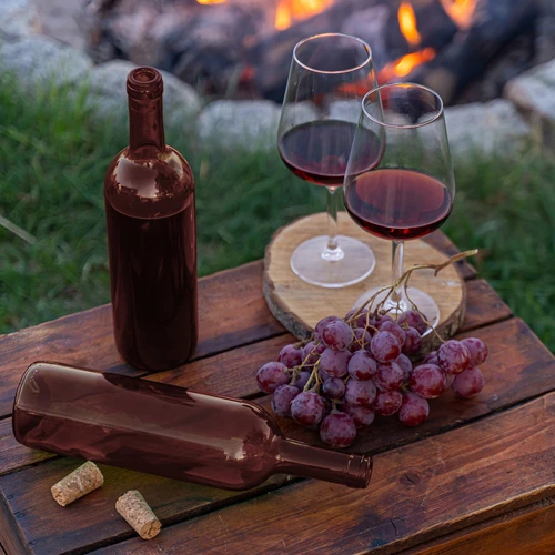 Steklenica za vino 750 ml rjava - paket 8 kosov - 7