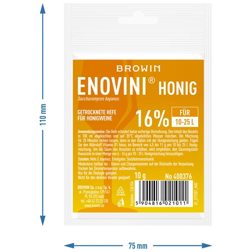 Suhi kvas za medeno vino Enovini HONEY 10 g - 3