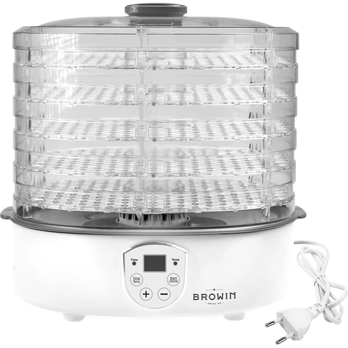 Sušilnik za gobe, sadje, zelenjavo in zelišča z nastavitvijo temperature, 240 W, prozoren - 4