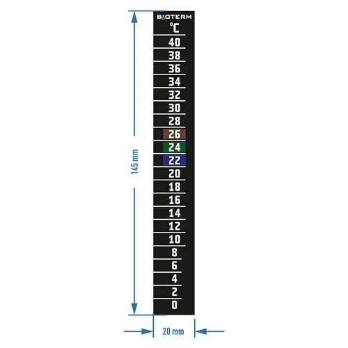 Tekočekristalni termometer (0°C do +40°C) 15cm - 2