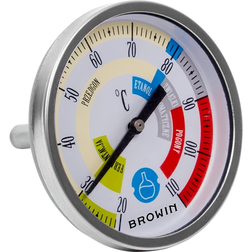 Termometer za destilacijo (+20 °C do +110 °C) 5,5 cm