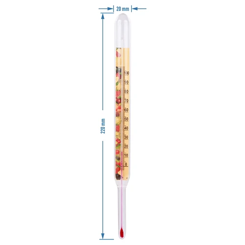 Termometer za predelavo živil (0°C do +100°C) 22cm - 2