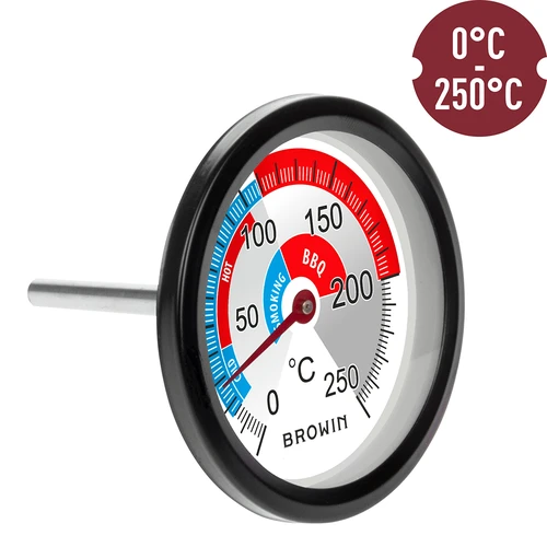 Termometer za prekajevalnico in BBQ (0°C do +250°C) 5,7cm - 3