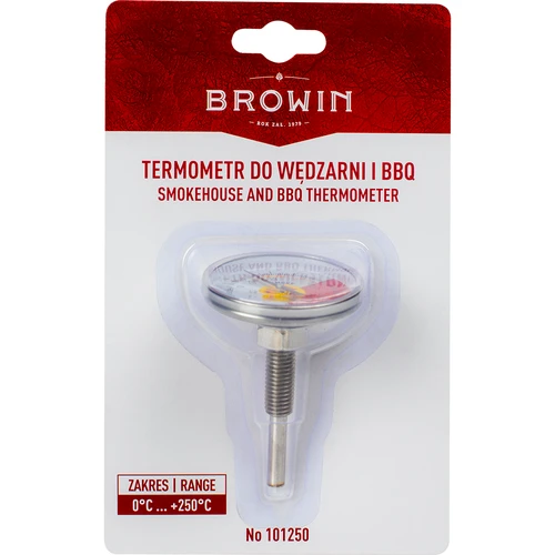 Termometer za prekajevalnico in BBQ (0 °C do +250 °C) 6,0 cm - 6