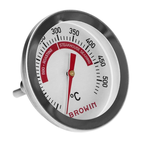 Termometer za žar in BBQ, od 50 do +500°C, bimetalni, 5,3cm