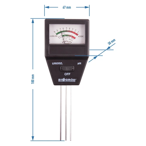 Tester tal 2 v 1 - pH, rodovitnost tal - 9
