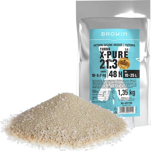 Turbo kvas X-Pure 21,3 %, 10 x 25 L, 1,35 kg - 2