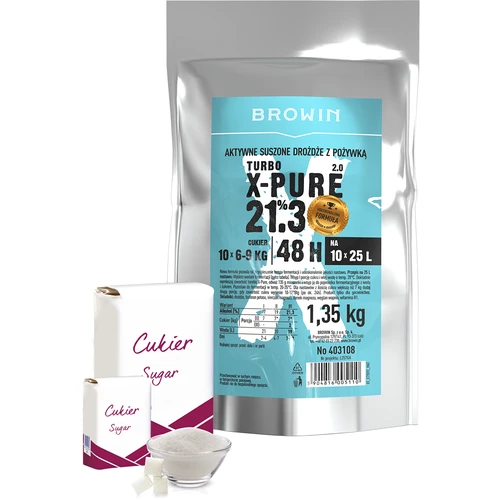 Turbo kvas X-Pure 21,3 %, 10 x 25 L, 1,35 kg - 3