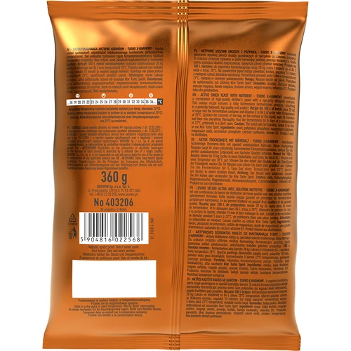 Turbokvas X-Harmony 18 %, 100 L, 360 g - 2