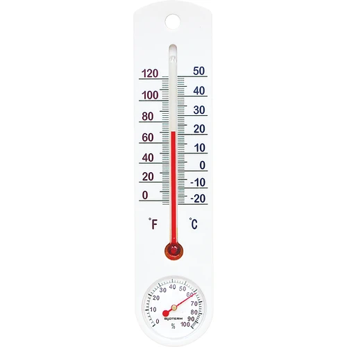 Univerzalni bel termometer s higrometrom (od -20 °C do +50 °C) 25 cm