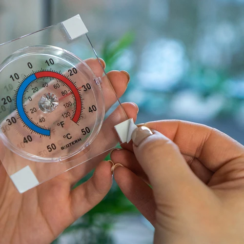 Univerzalni prozoren, samolepilni termometer (-50 °C do +50 °C) - 6