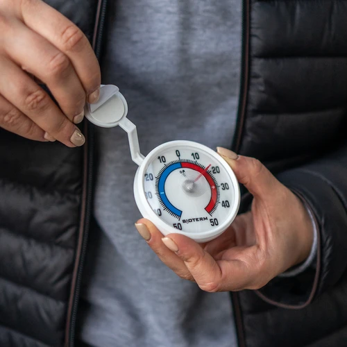 Univerzalni, samolepilni termometer (-50 °C do +50 °C) Ø 7,2 cm - 4
