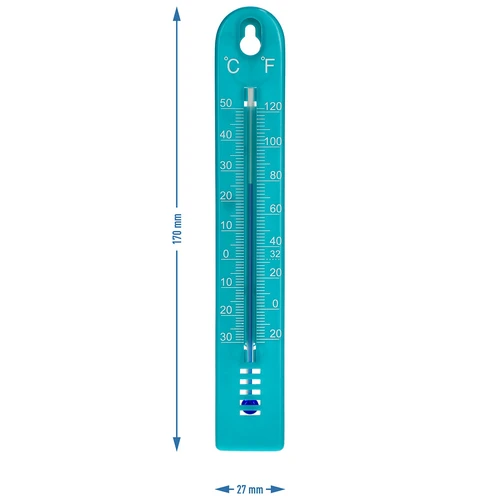 Univerzalni termometer (-30 do +50 °C), 17 cm, moder - 4