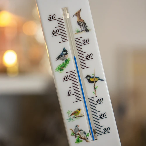 Univerzalni termometer z grafiko – ptice (-30 °C do +50 °C) 20 cm - 4