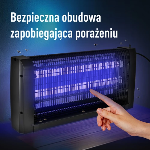 UVA svetilka za uničevanje žuželk 20 W, črna - 7