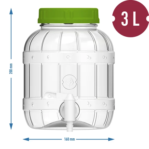 Večnamenski kozarec s krančkom 3L - 6