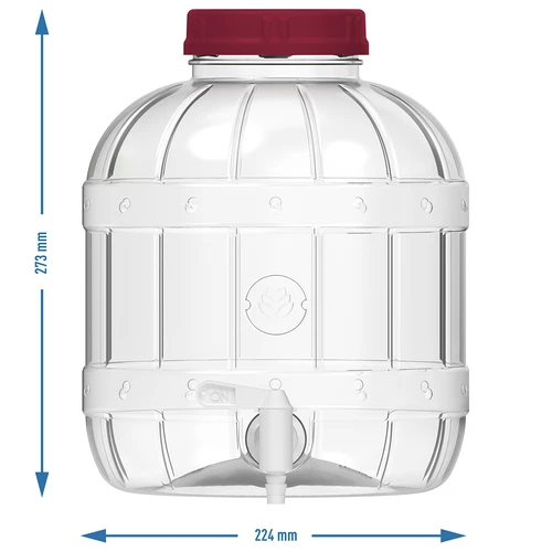 Večnamenski kozarec s pipo 8L - 9