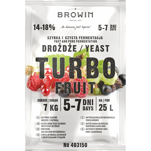 Vinske kvasovke Turbo Fruit 5-7 dni - 2